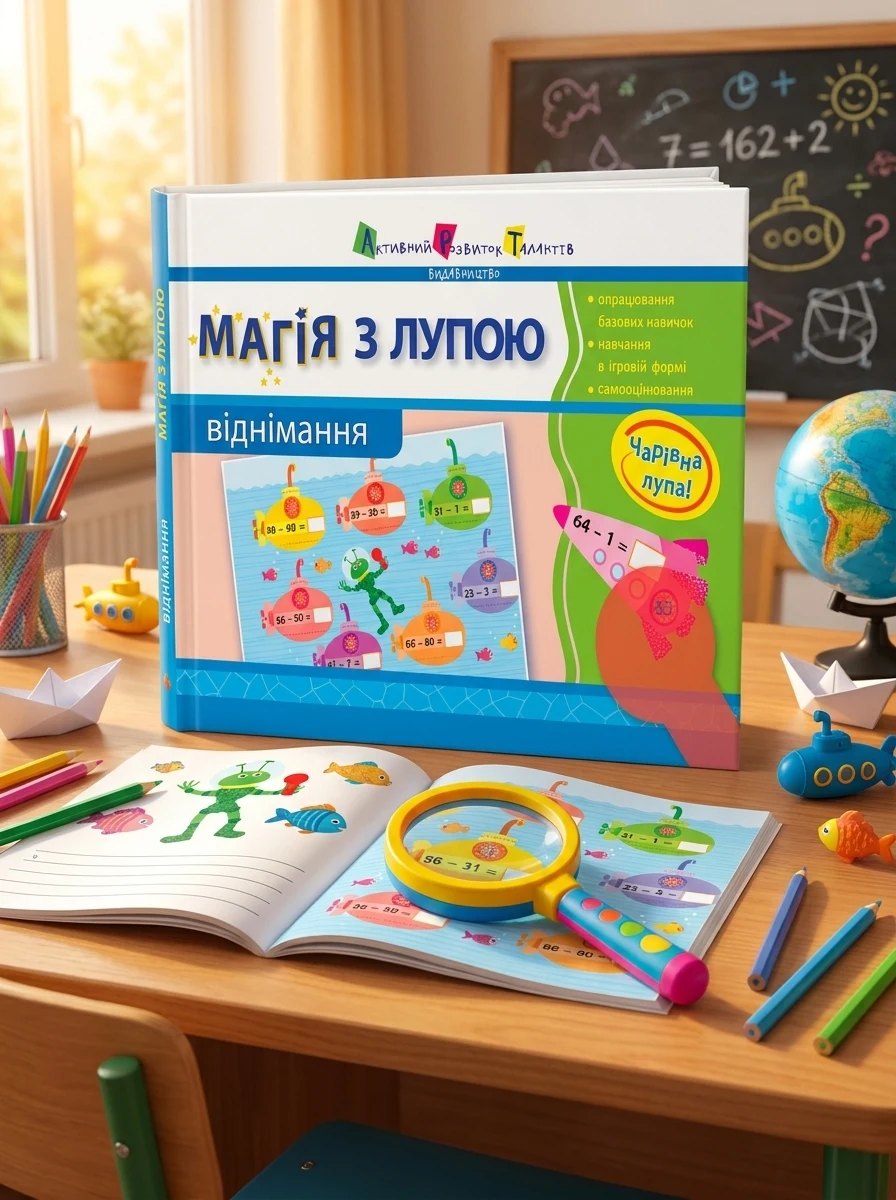 Магія з лупою. Віднімання, — Дитяча література