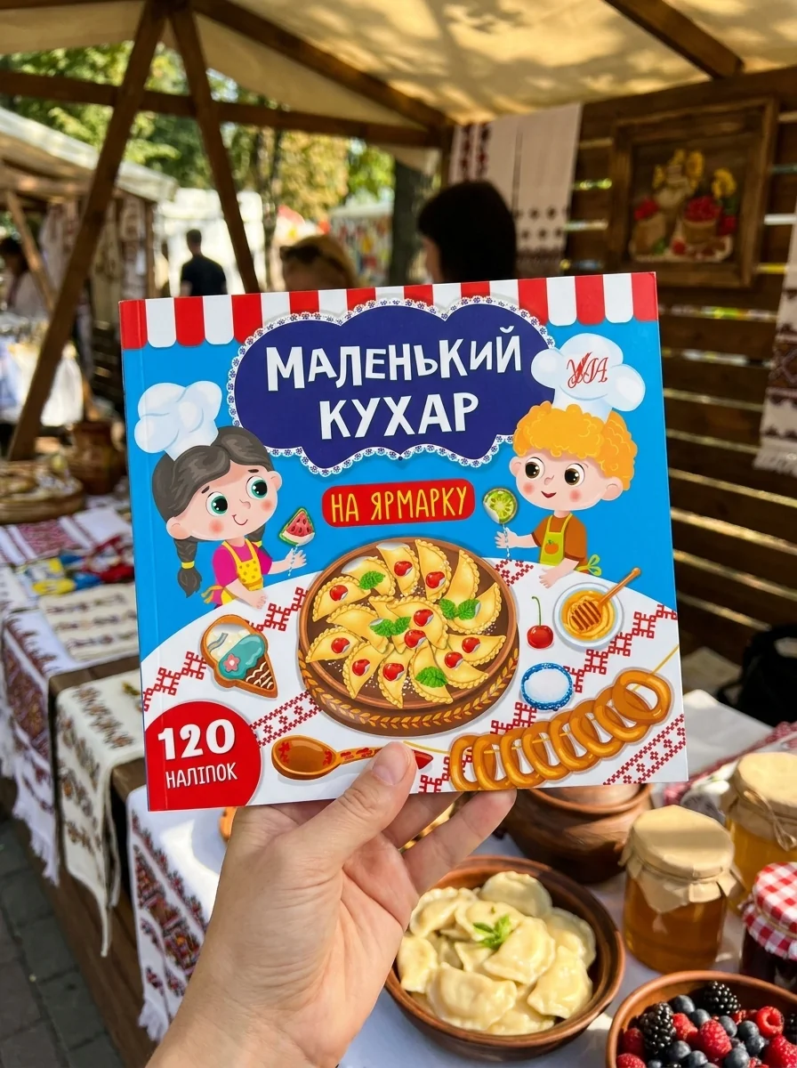 Маленький кухар. На ярмарку. 120 наліпок — фото 2