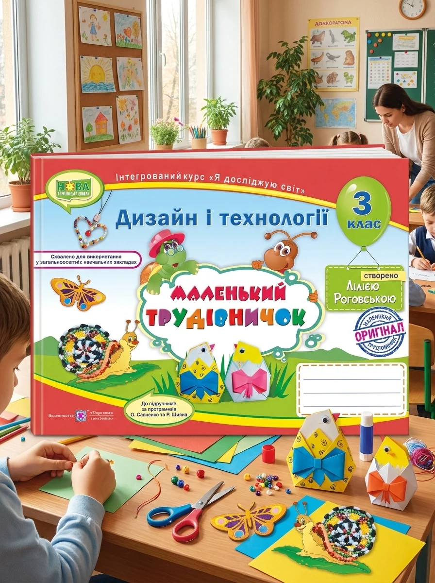 Маленький трудівничок. 3 клас. Альбом-посібник з дизайну і технологій