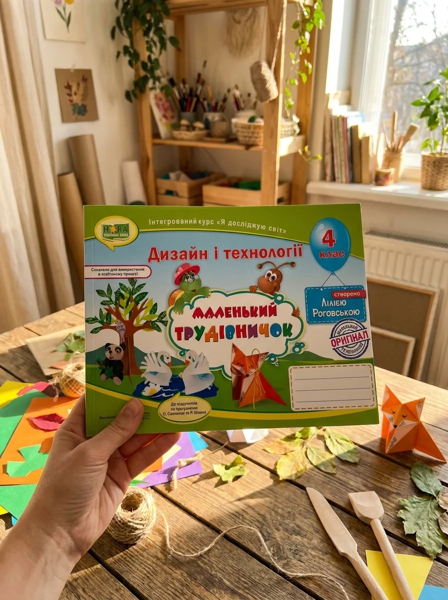 Маленький трудівничок. 4 клас. Альбом-посібник з дизайну і технологій — фото 2