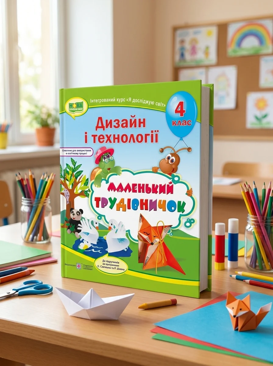Маленький трудівничок. 4 клас. Альбом-посібник з дизайну і технологій
