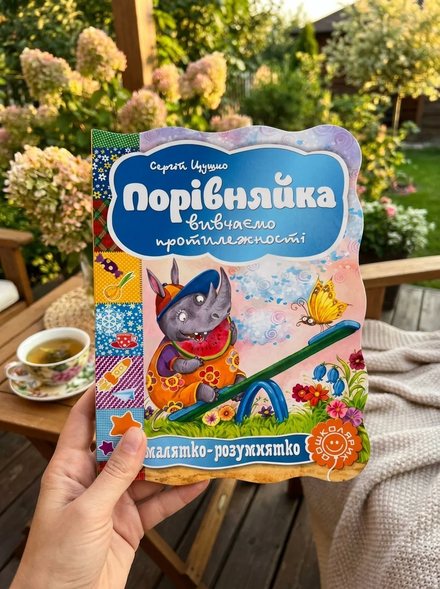 Малятко-розумнятко. Порівняйка. Вивчаємо протилежності — Розвивальні книги