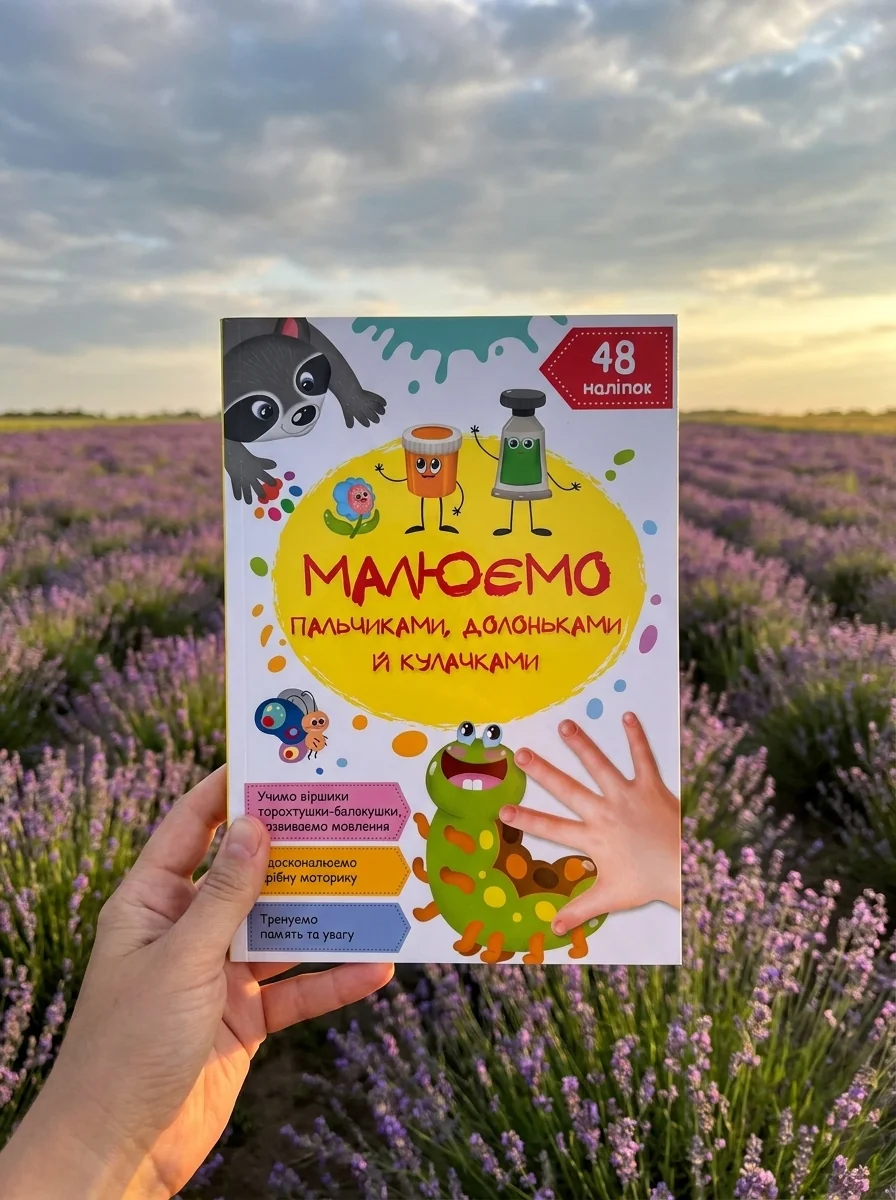 Малюємо пальчиками, долоньками й кулачками. Гусеничка — фото 2