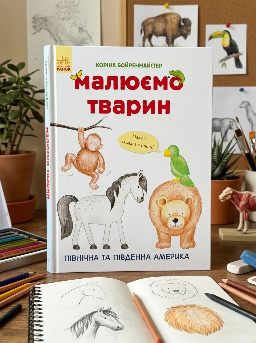 Малюємо тварин. Північна та Південна Америка — Дитяча література