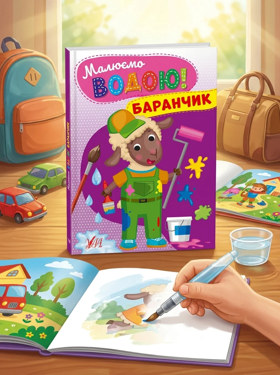 Малюємо водою! Баранчик, — Дитяча література