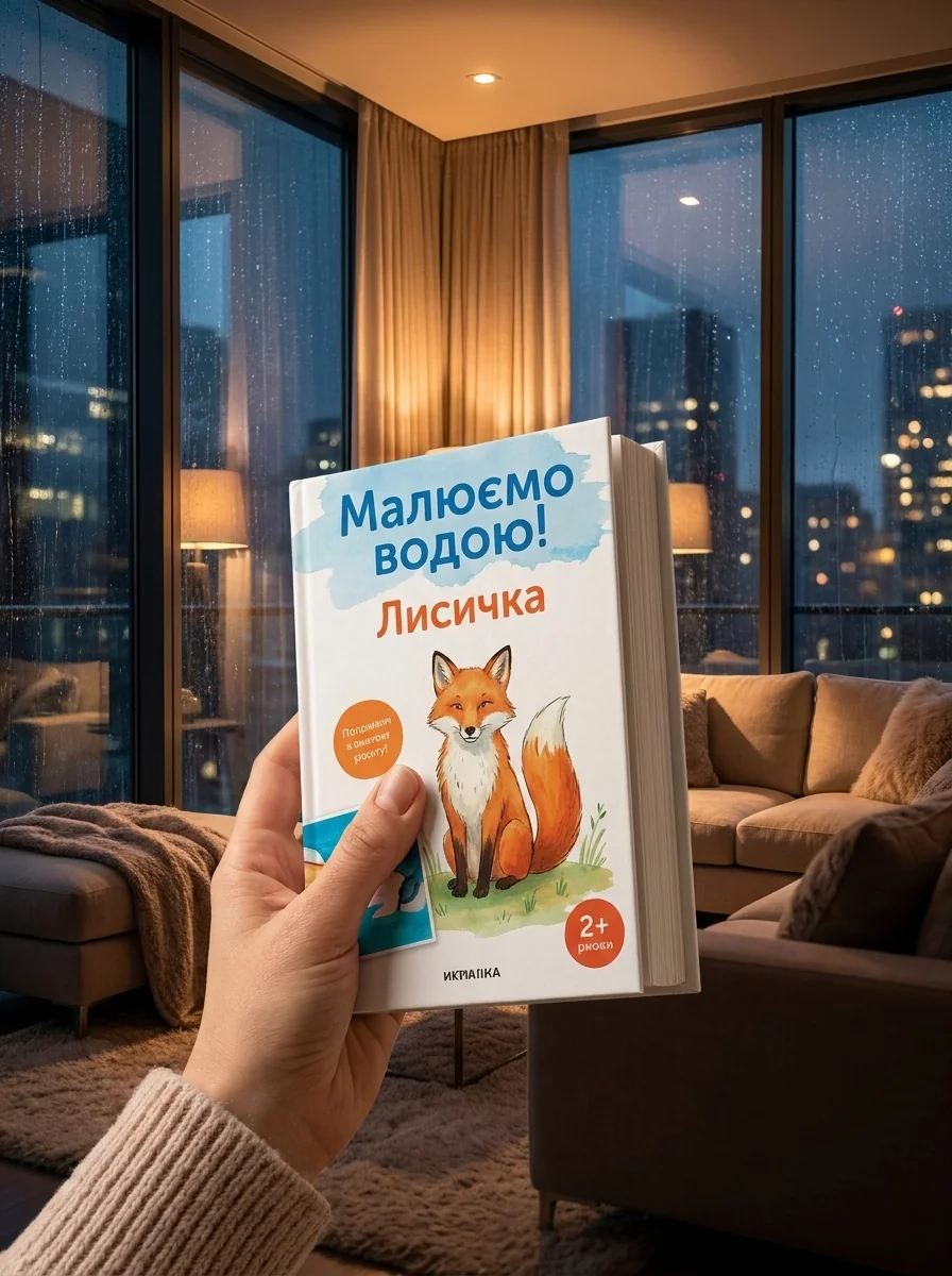 Малюємо водою! Лисичка — Розмальовки для дітей