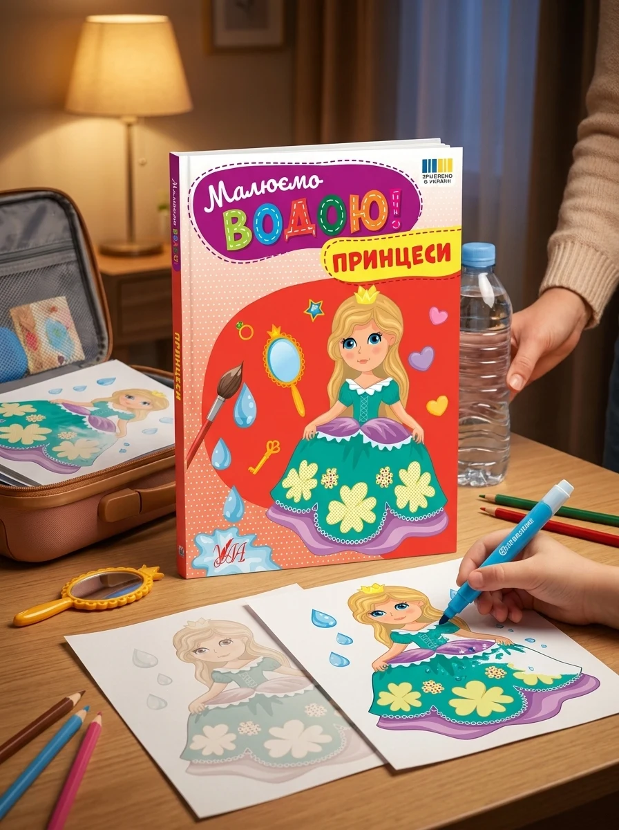 Малюємо водою! Принцеси, — Дитяча література
