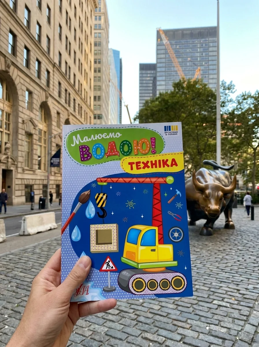Малюємо водою! Техніка — Дитяча література