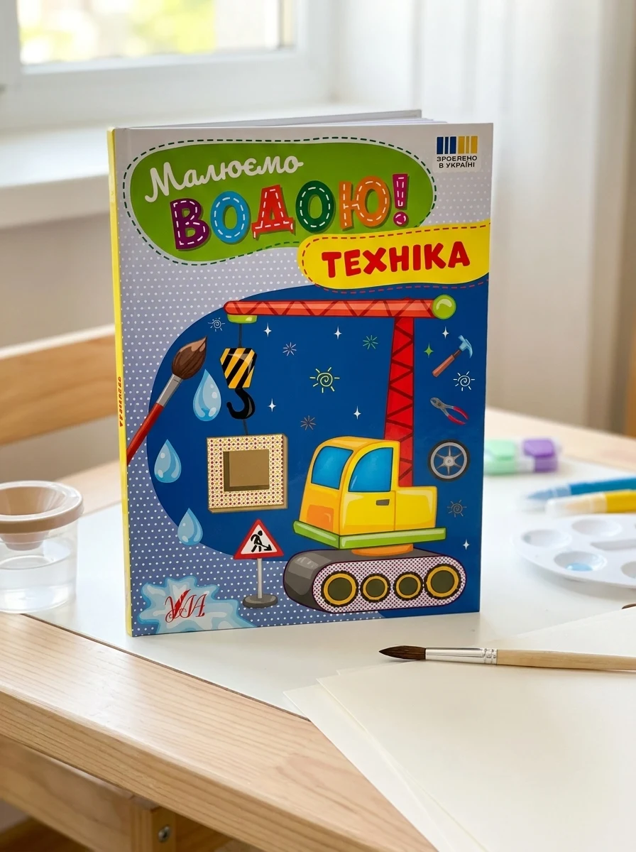 Малюємо водою! Техніка, — Дитяча література