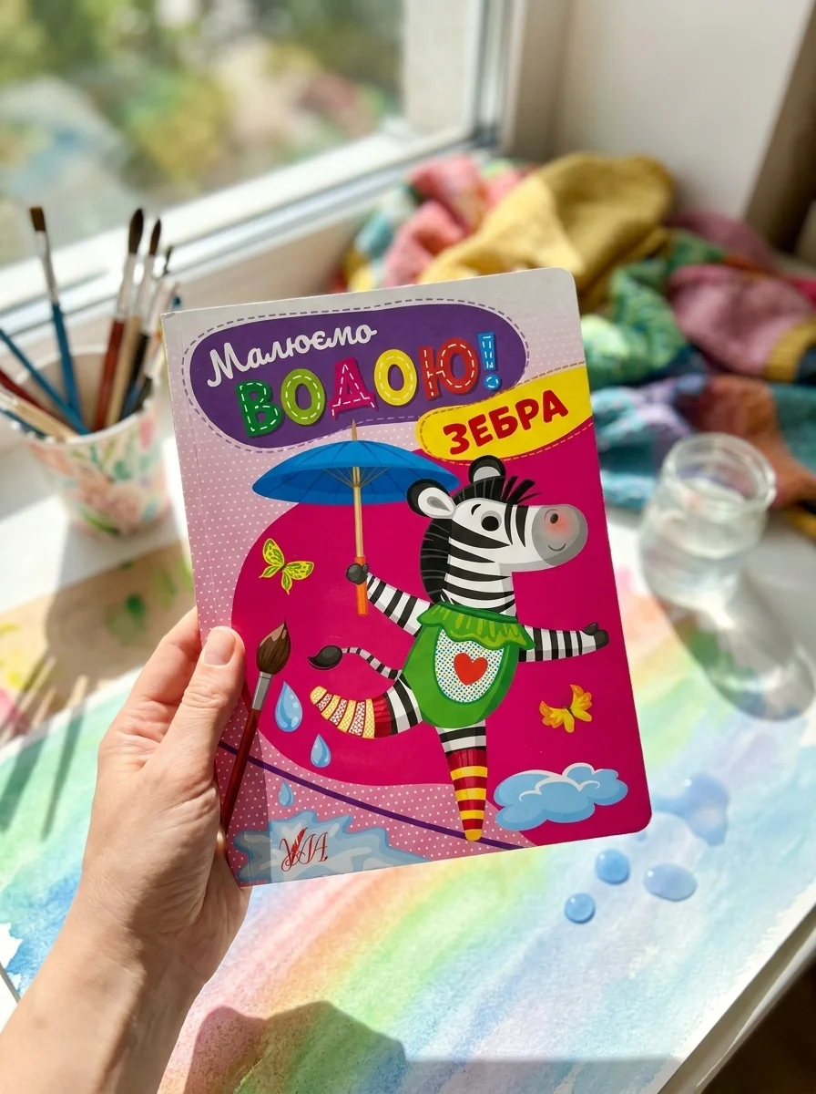 Малюємо водою! Зебра — фото 2