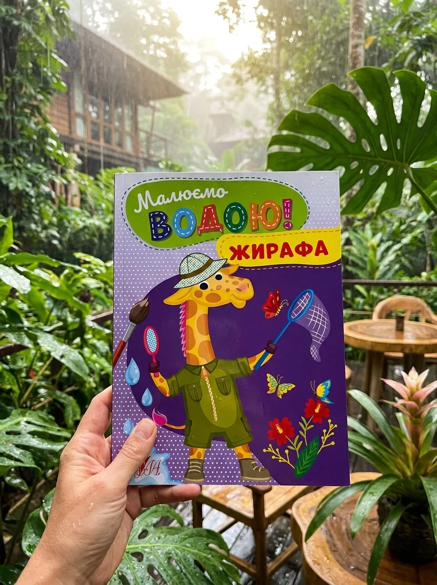 Малюємо водою! Жирафа — фото 2