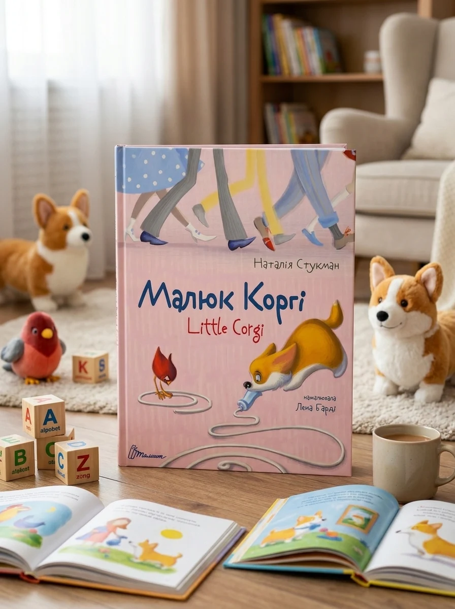Малюк Коргі. Книжка-білінгва — Вивчення мов
