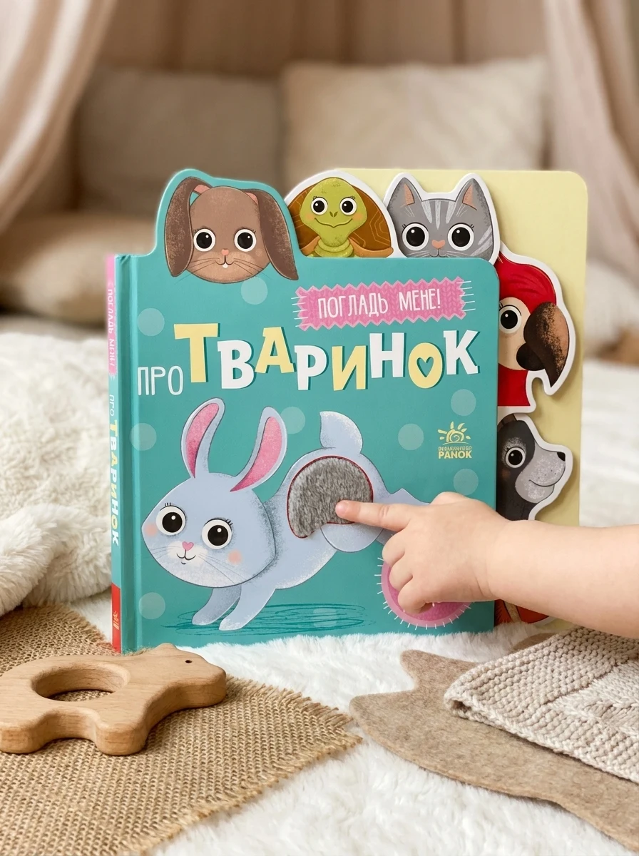 Малюкам про все на дотик. Про тваринок, — Дитяча література