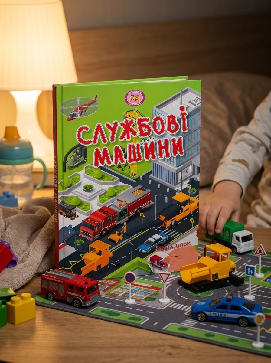 Малюки-розумнички. Службові машини, — Дитяча література