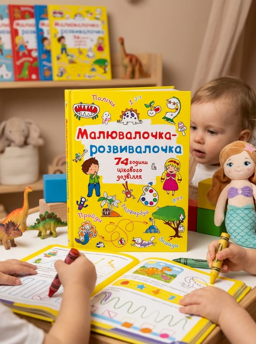 Малювалочка-розвивалочка. Динозаврик — Дитяча література