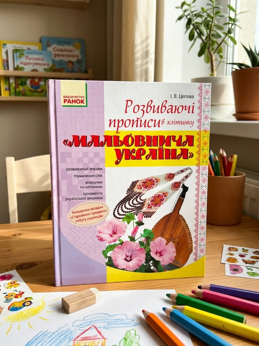 Мальовнича Україна. Розвиваючі прописи в клітинку. 1 клас — фото 2
