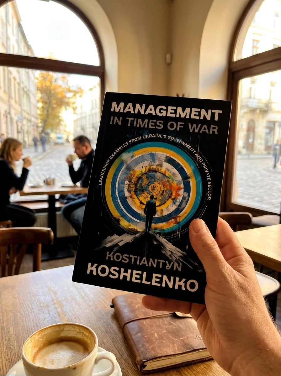 MANAGEMENT IN TIMES OF WAR — Костянтин Кошеленко, обкладинка