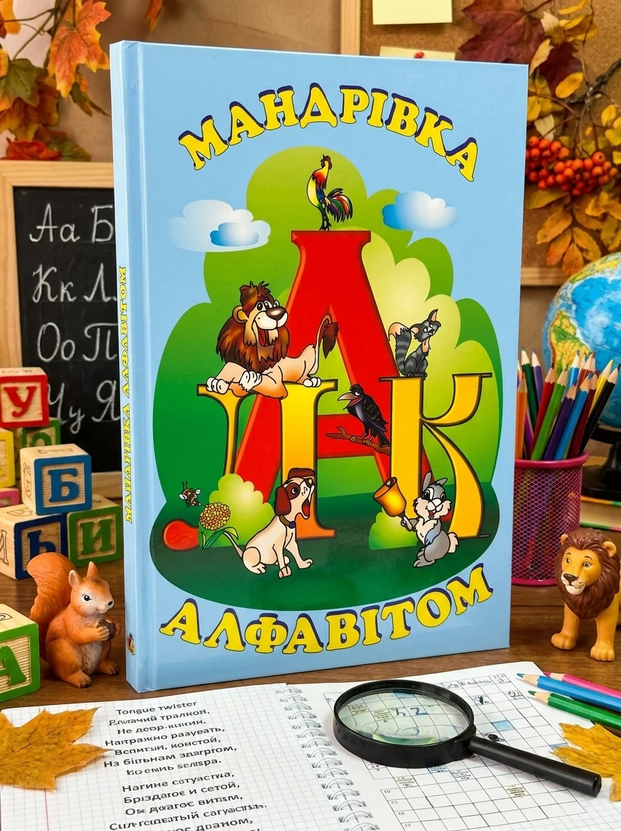 Мандрівка алфавітом. Вірші, скоромовки, кросворди, мовні ігри, ребуси