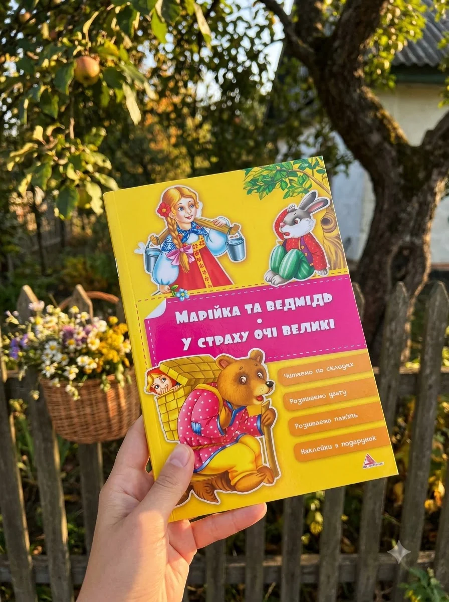 Марiйка та ведмiдь. У страху очi великi — Розвивальні книги