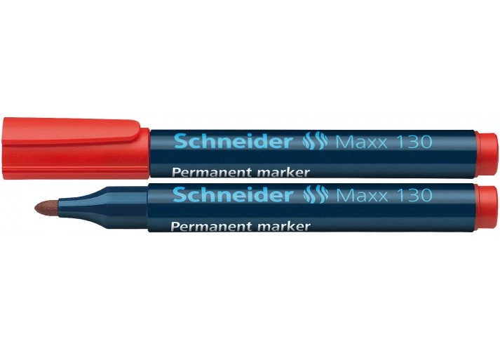 Маркер перманентний круглий червоний 130 Schneider