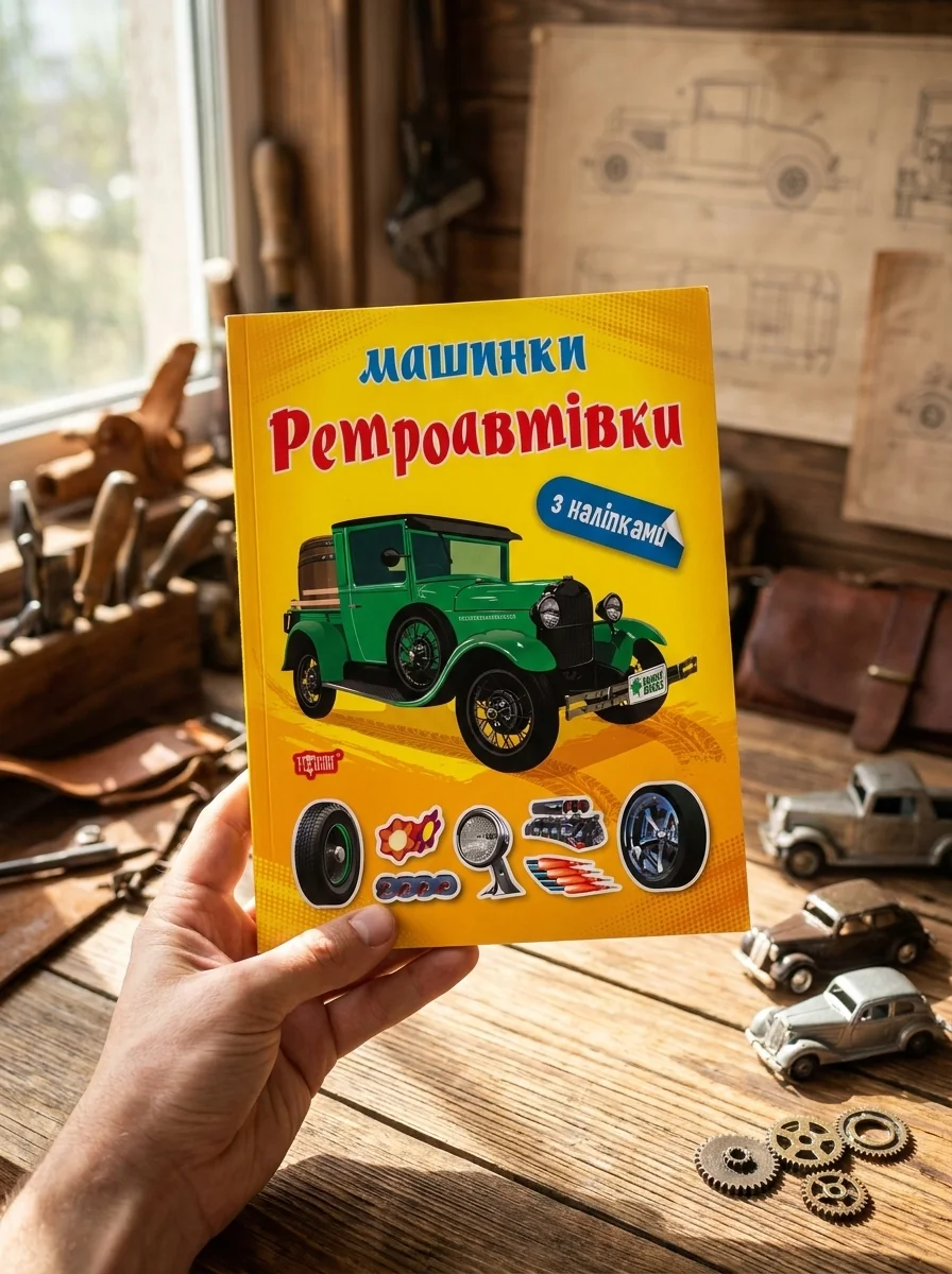 Машинки. Ретроавтівки — Олександра Шипарьова, обкладинка