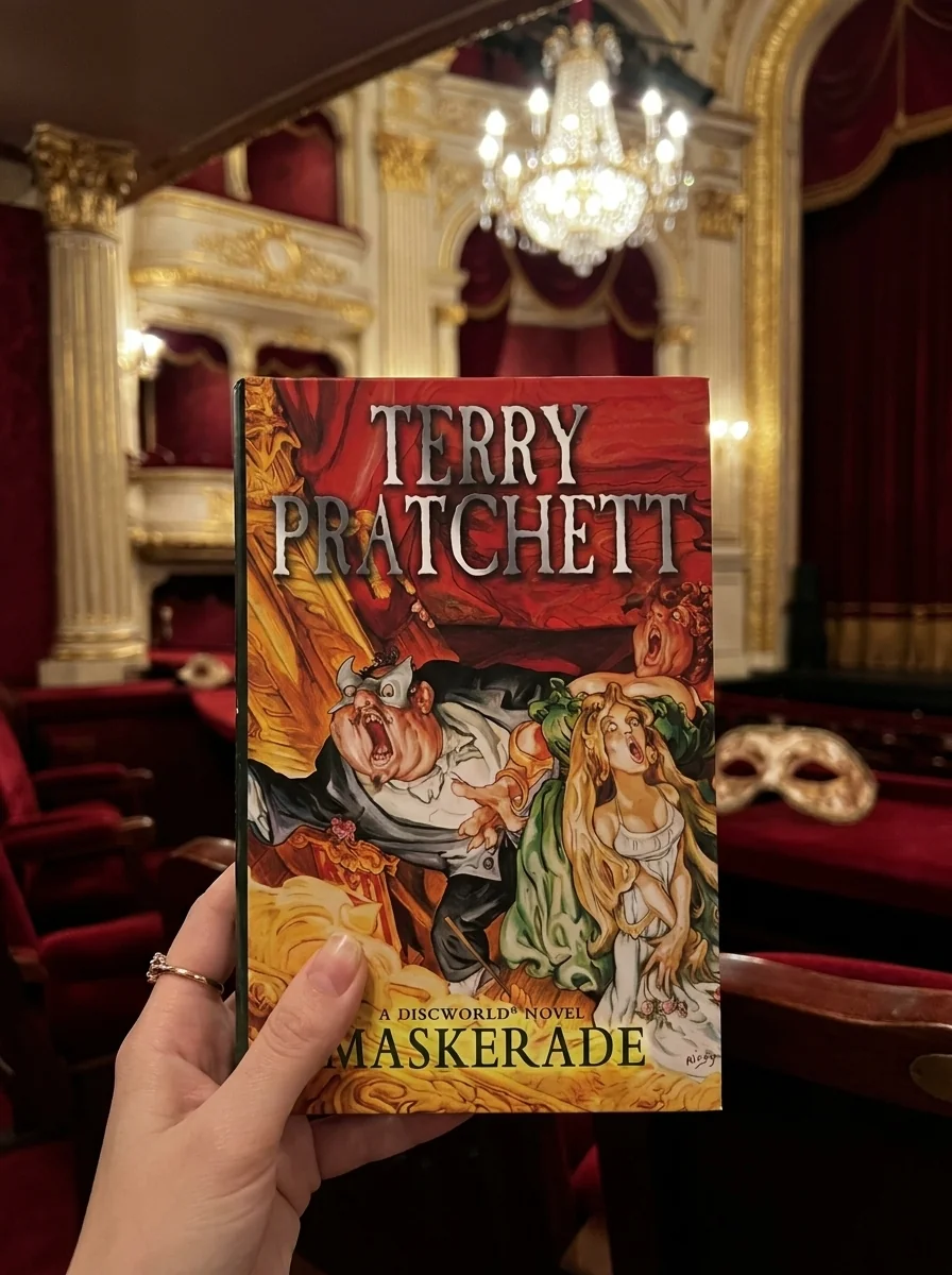 Maskerade — Террі Пратчетт, обкладинка