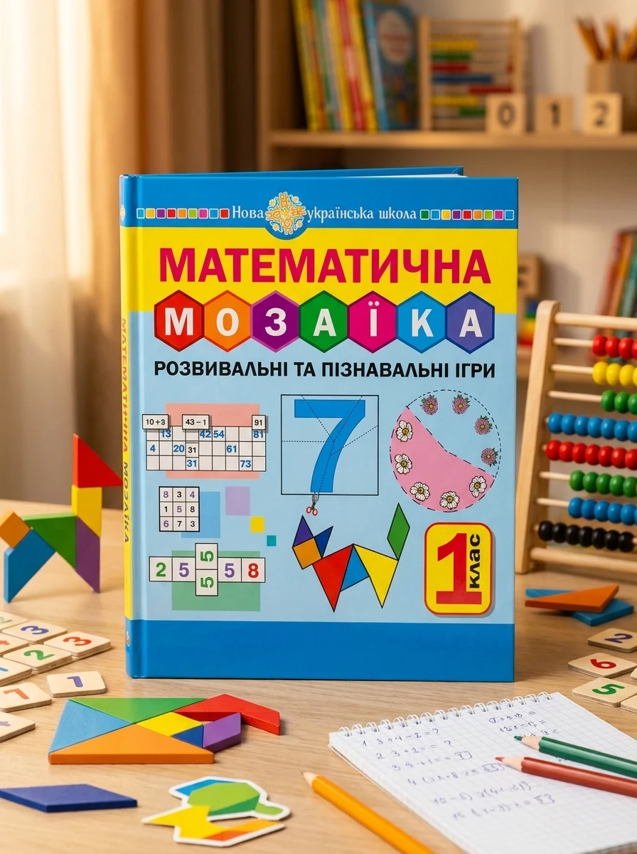 Математична мозаїка. Розвивальні та пізнавальні ігри для першокласників — Дитяча література