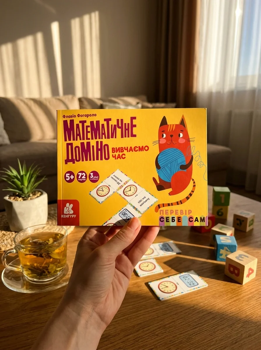 Математичне доміно. Вивчаємо час — Флавіо Фогароло, обкладинка