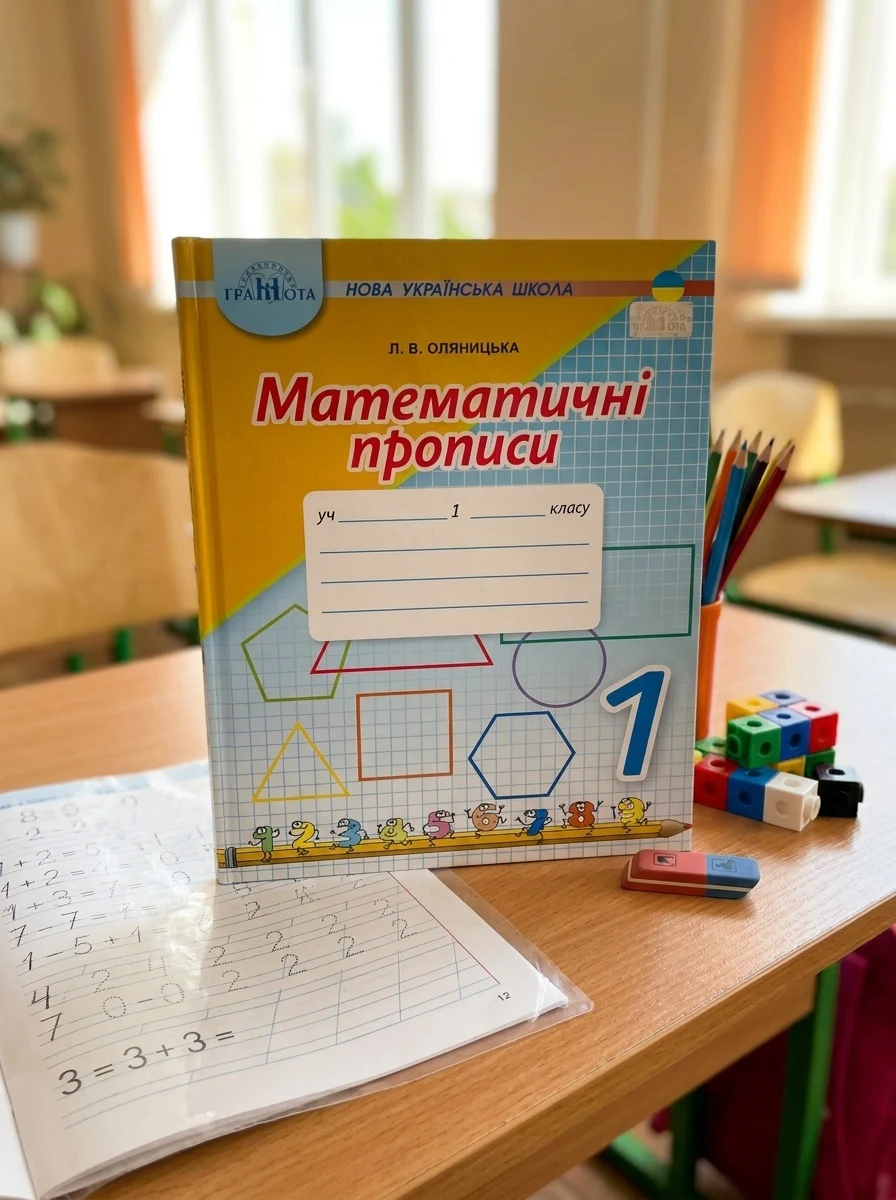 Математичні прописи 1 клас — Дитяча література