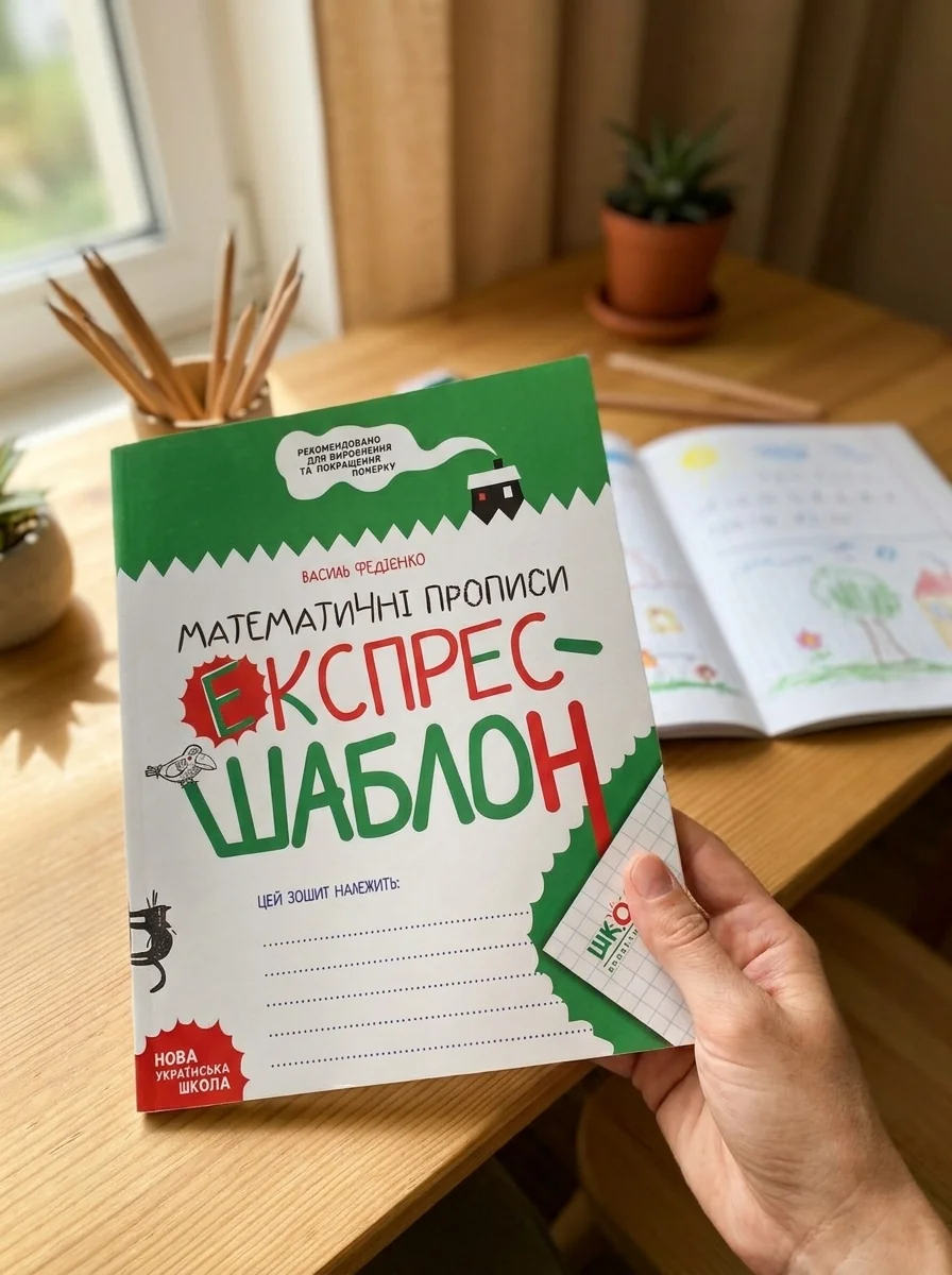 Математичні прописи. Експрес-шаблон — Розвивальні книги