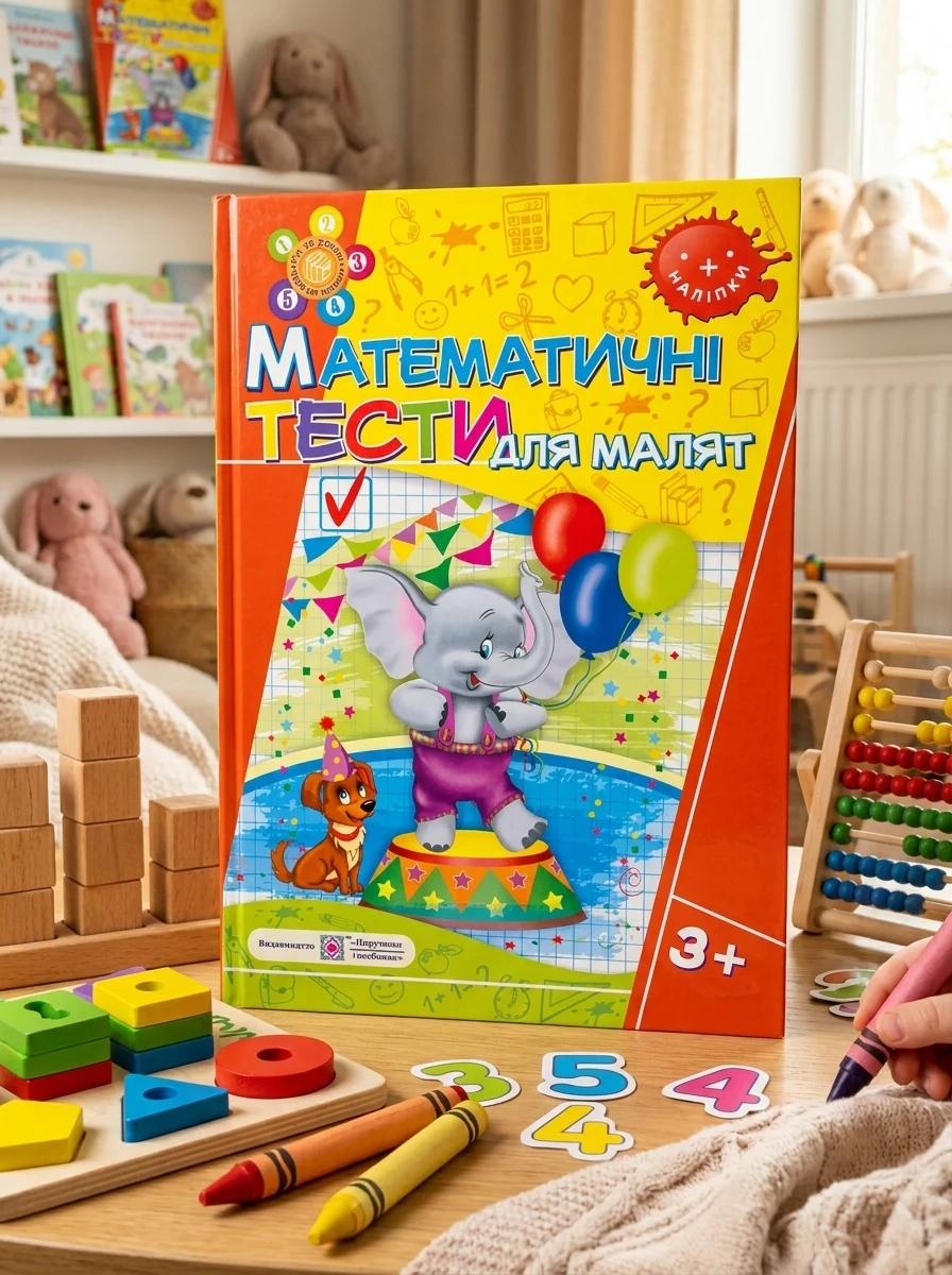 Математичні Тести для малят 3+. Робочий зошит