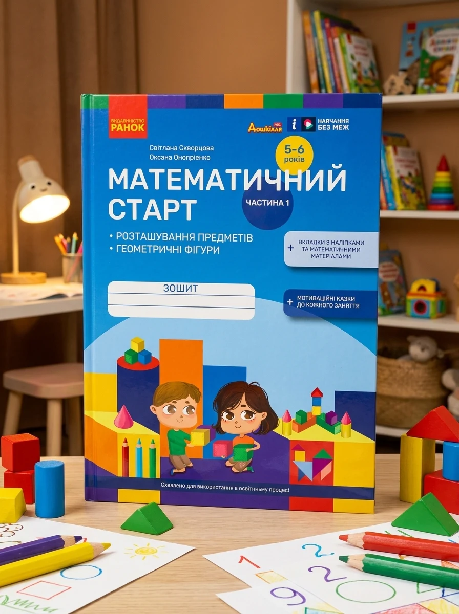 Математичний старт. Зошит для дітей 5-6 років. Частина 1