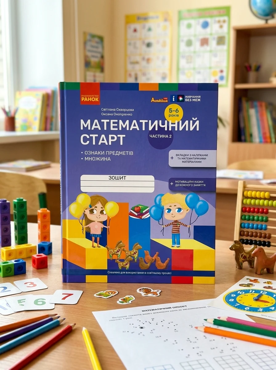 Математичний старт. Зошит для дітей 5-6 років. Частина 2