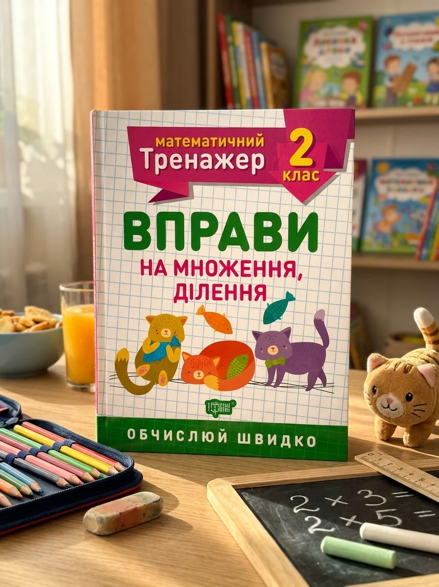 Математичний тренажер. 2 клас. Вправи на множення, ділення — Дитяча література