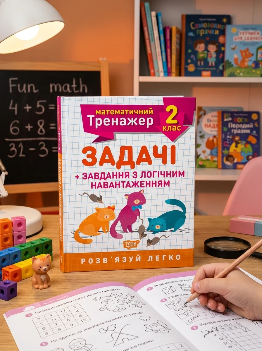 Математичний тренажер. 2 клас. Задачі та завдання з логічним навантаженням — Дитяча література