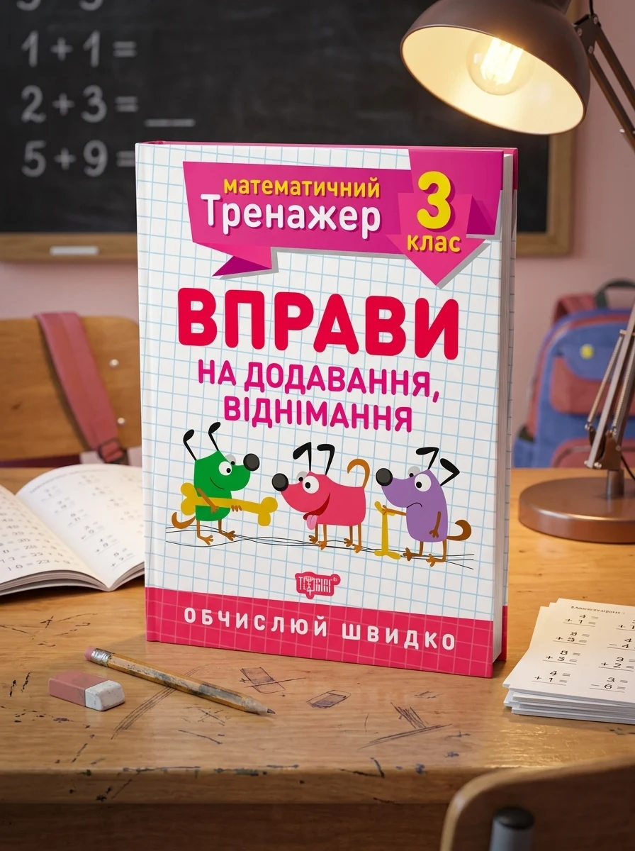 Математичний тренажер. 3 клас. Вправи на додавання, віднімання — Дитяча література