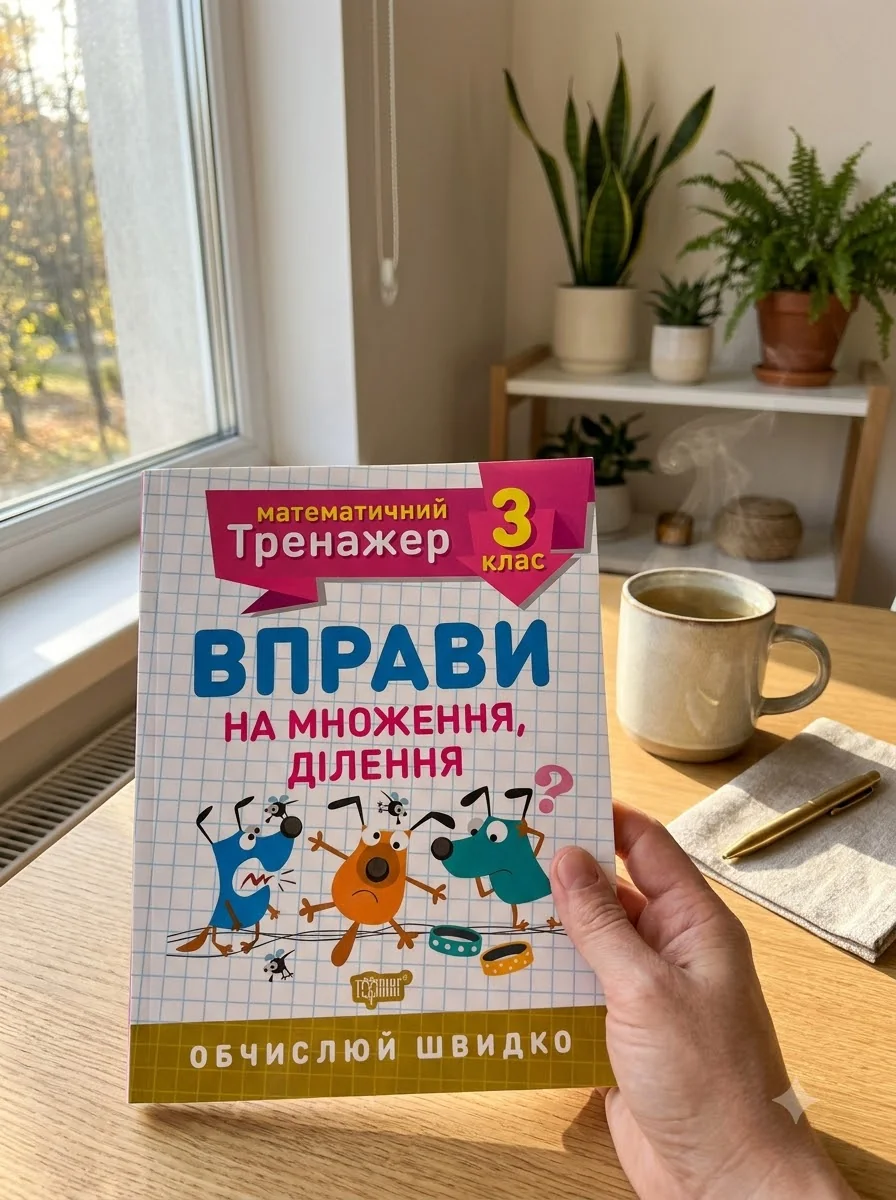 Математичний тренажер. 3 клас. Вправи на множення, ділення — Оксана Алліна, обкладинка