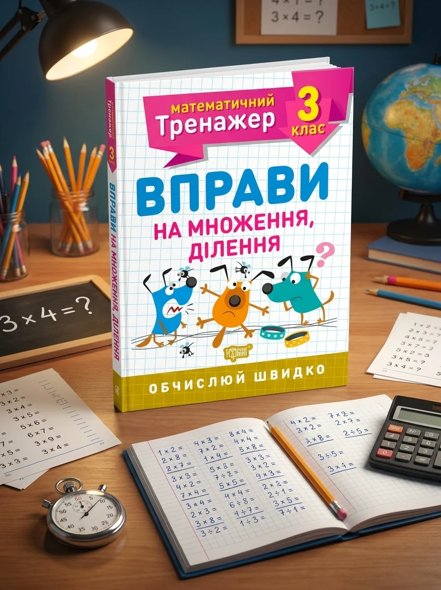 Математичний тренажер. 3 клас. Вправи на множення, ділення — Дитяча література