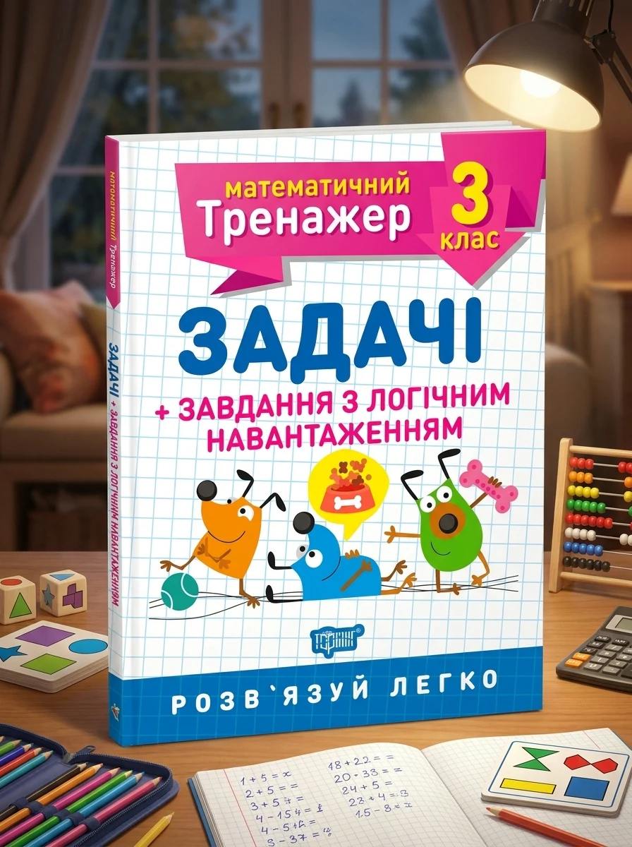 Математичний тренажер. 3 клас. Задачі + завдання з логічним навантаженням — Дитяча література