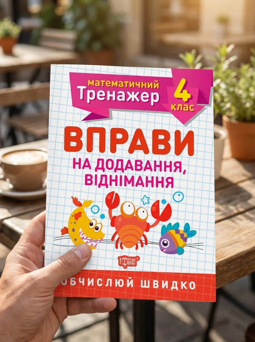 Математичний тренажер. 4 клас. Вправи на додавання, віднімання — Дитяча література