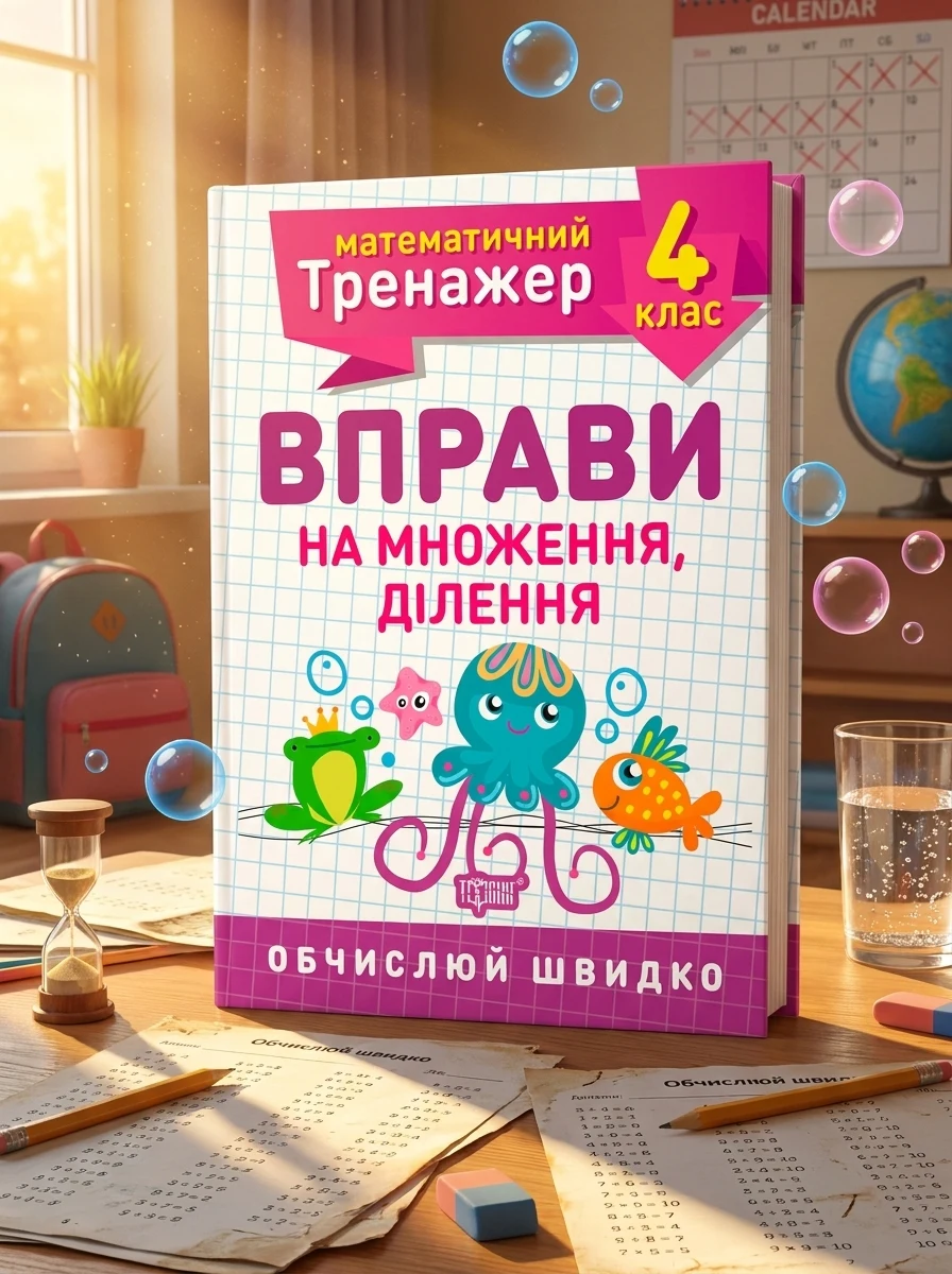 Математичний тренажер. 4 клас. Вправи на множення, ділення — Дитяча література