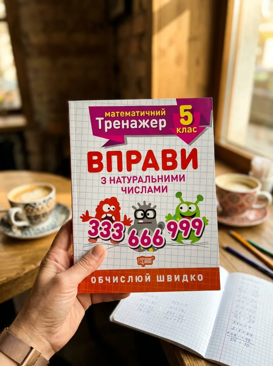 Математичний тренажер. 5 клас. Вправи з натуральними числами — Дитяча література
