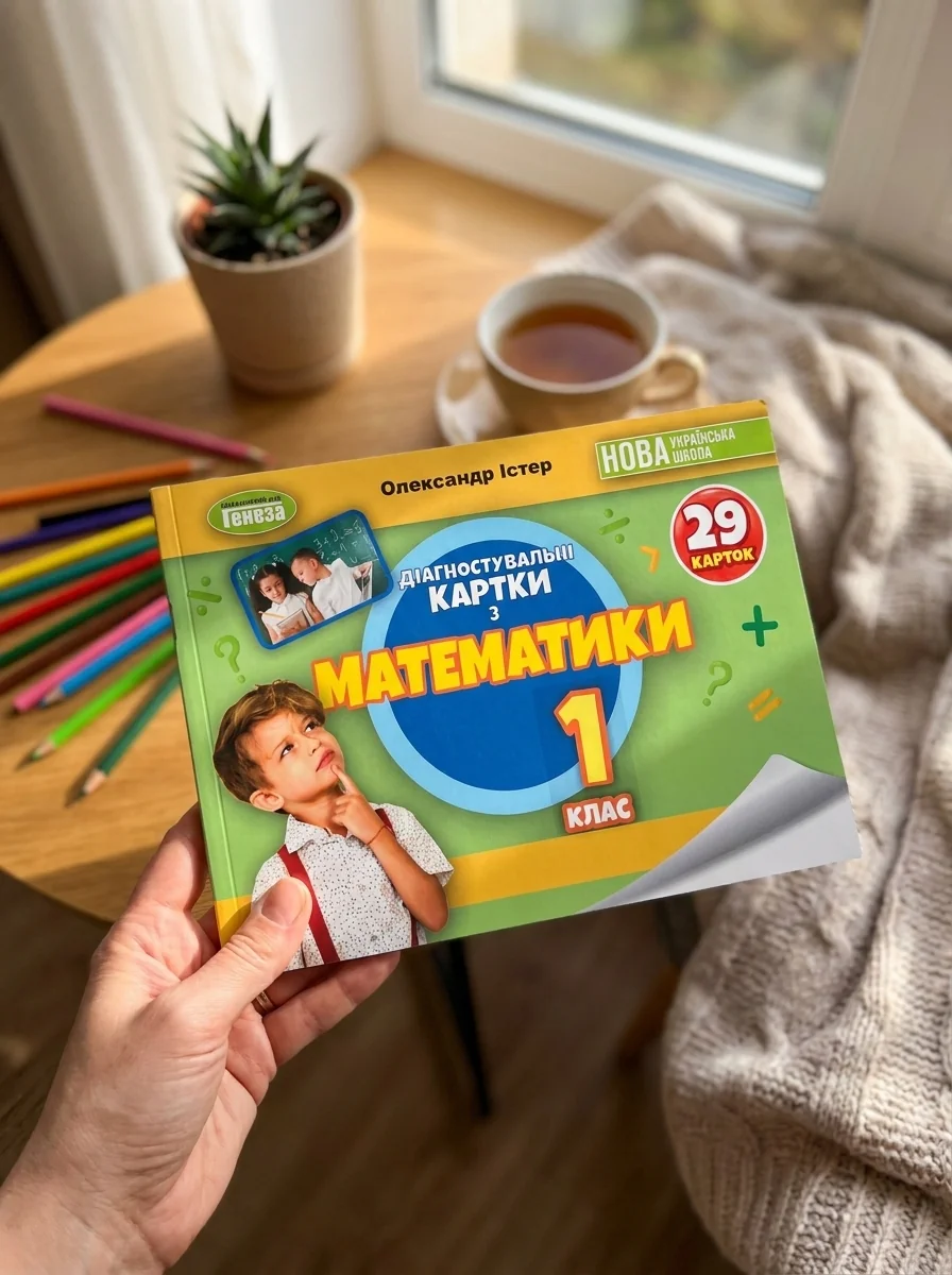 Математика 1 клас. Діагностувальні картки — Олександр Істер, обкладинка