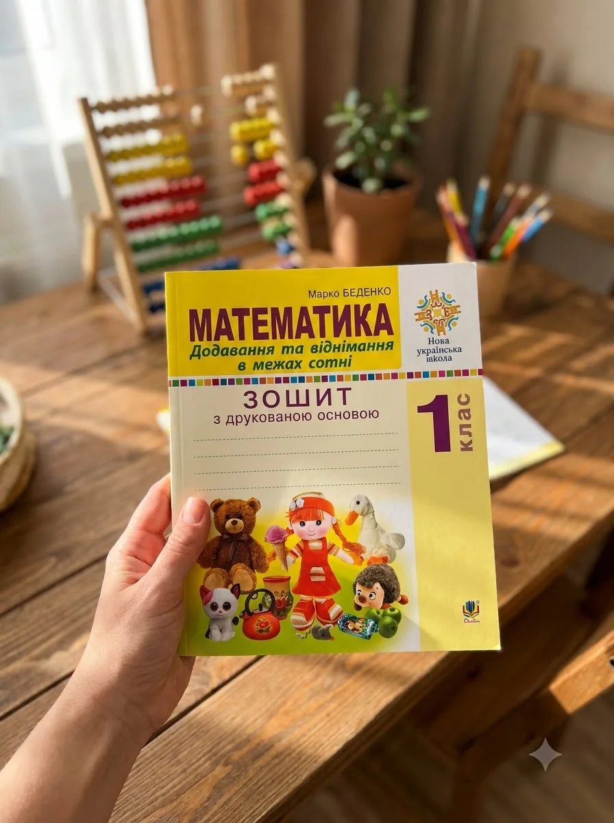 Математика. 1 клас. Додавання та віднімання в межах сотні. Зошит з друкованою основою — Вивчення мов
