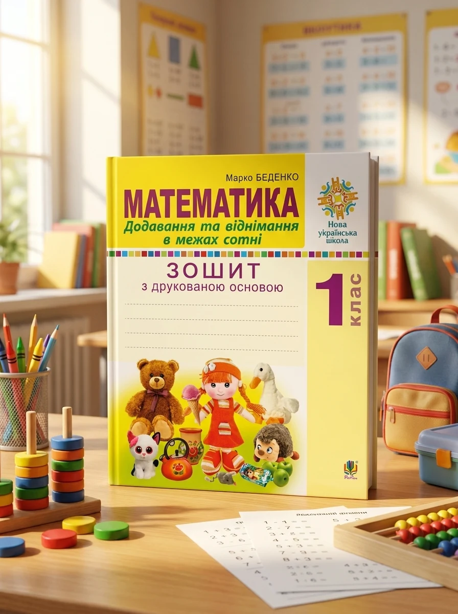 Математика. 1 клас. Додавання та віднімання в межах сотні. Зошит з друкованою основою — Вивчення мов