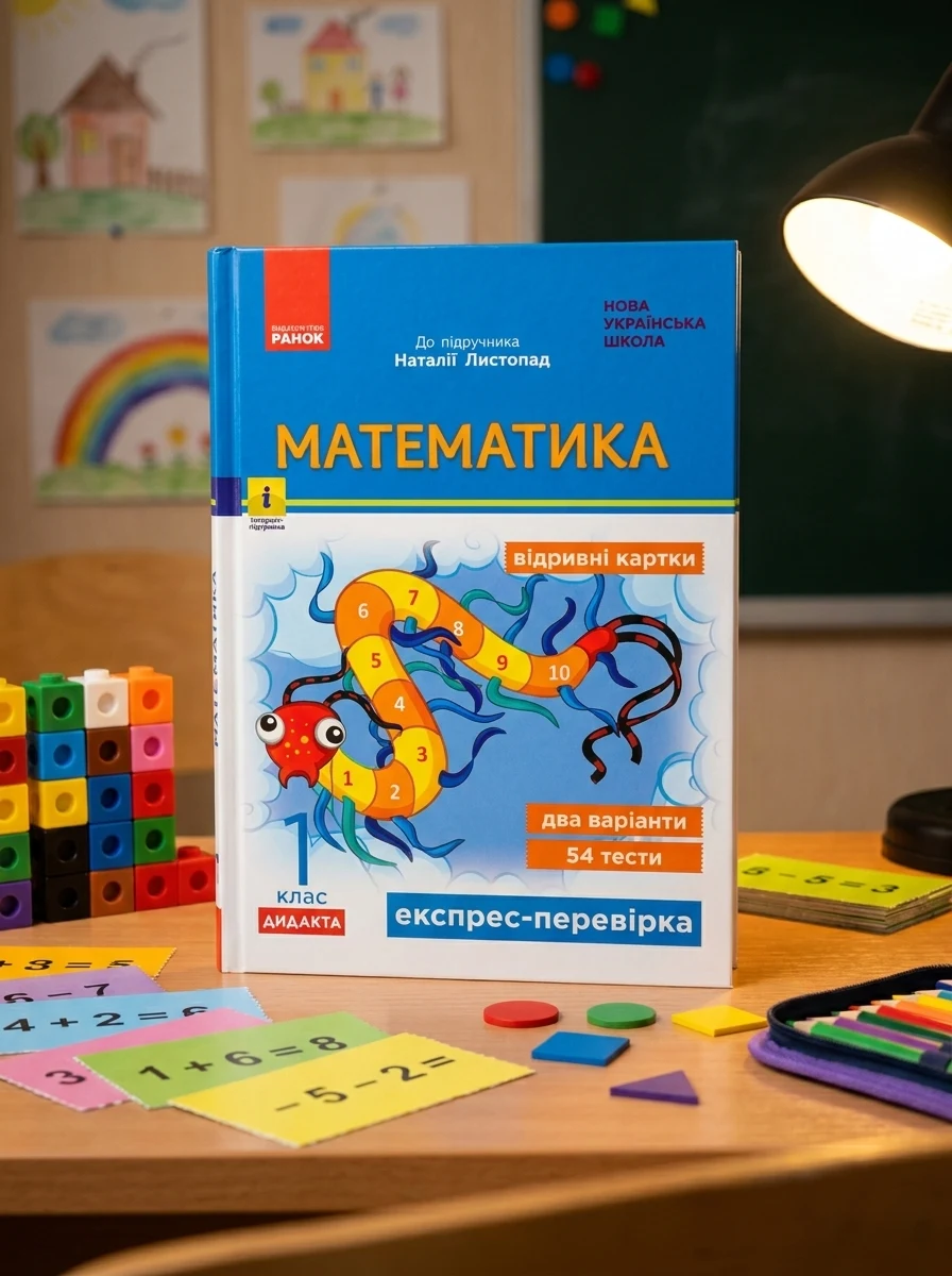 Математика. 1 клас. Експрес-перевірка: відривні картки до підручника Листопад Н., — Вивчення мов