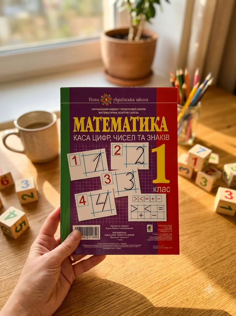 Математика. 1 клас. Каса цифр, чисел та знаків. Комплект наочності