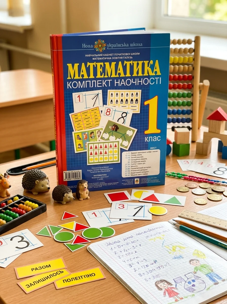 Математика. 1 клас. Комплект наочності — Вивчення мов