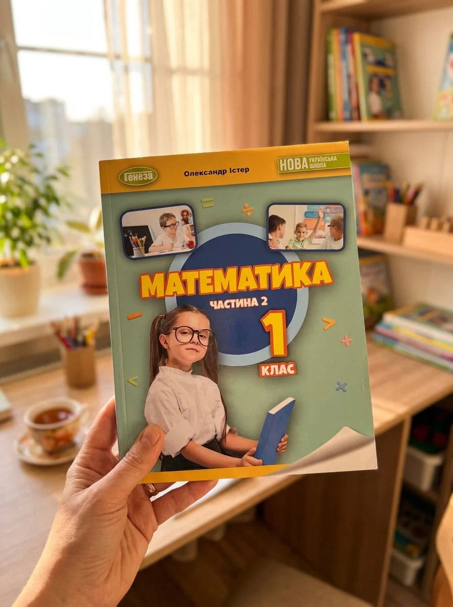 Математика 1 клас. Навчальний посібник. Частина 2 — Олександр Істер, обкладинка