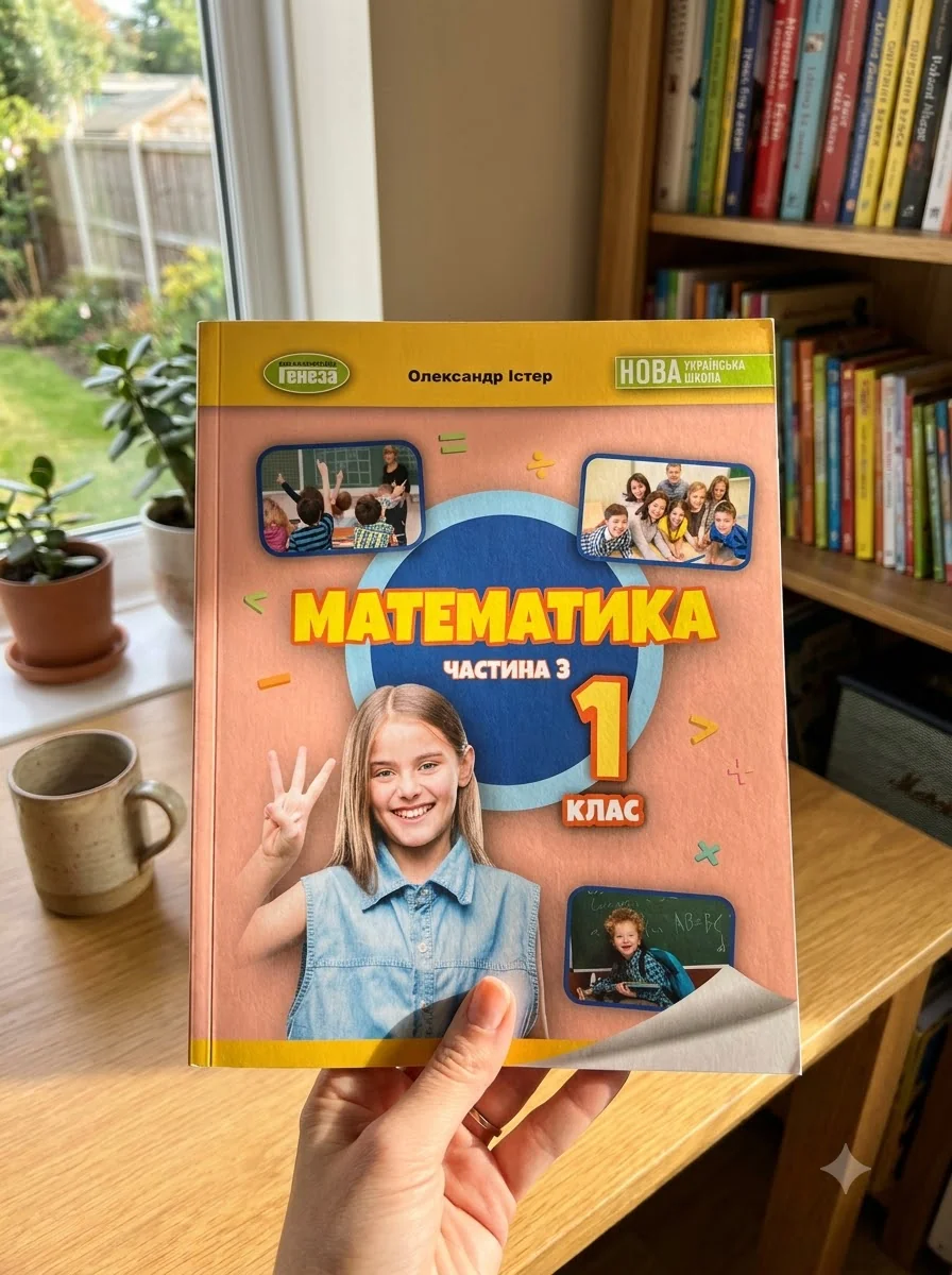Математика 1 клас. Навчальний посібник. Частина 3 — Олександр Істер, обкладинка